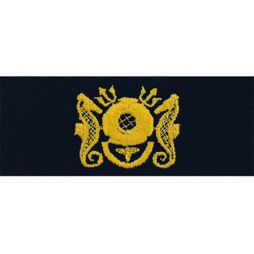 [Vanguard] Navy Embroidered Badge: Diving Medical Officer - coverall