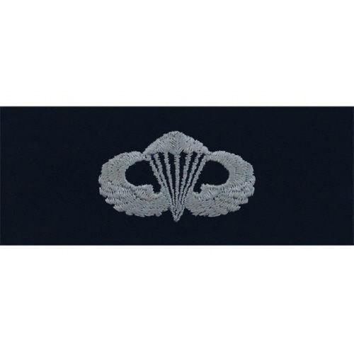 [Vanguard] Navy Embroidered Badge: Parachute Basic - embroidered on coverall