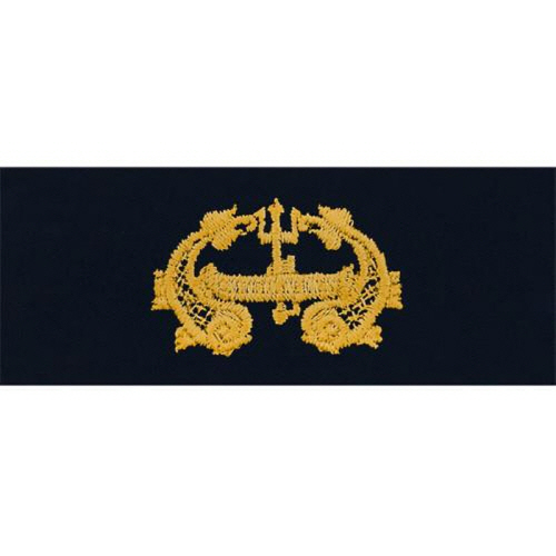 [Vanguard] Navy Embroidered Badge: Deep Submergence Officer - coverall