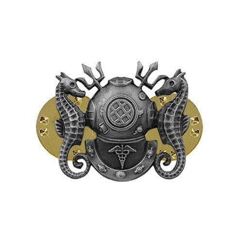 [Vanguard] Navy Badge: Diving Medical Technician - miniature, oxidized