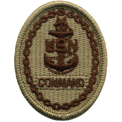 [Vanguard] Navy Embroidered Badge: Command E-8 - Desert Digital