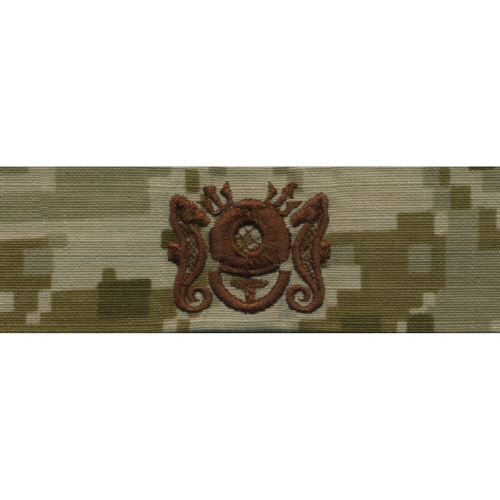 [Vanguard] Navy Embroidered Badge: Diving Medical Technician - Desert Digital