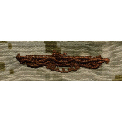 [Vanguard] Navy Embroidered Badge: Submarine Combat Patrol - Desert Digital