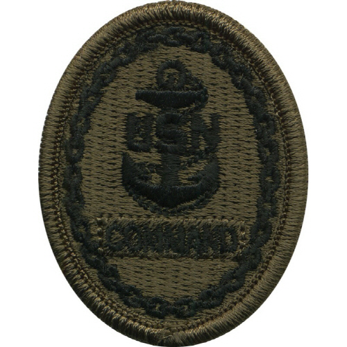 [Vanguard] Navy Embroidered Badge: Command E-7 - Woodland Digital