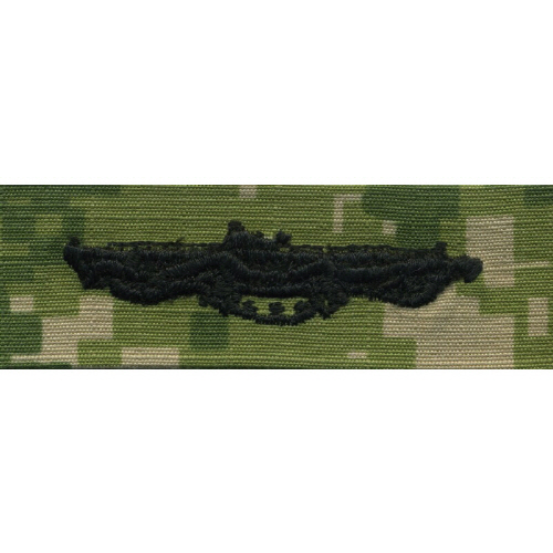 [Vanguard] Navy Embroidered Badge: Submarine Combat Patrol - Woodland Digital