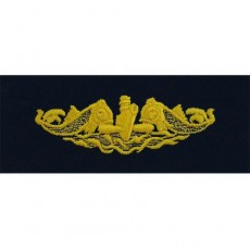 [Vanguard] Navy Embroidered Badge: Submarine Officer - embroidered on coverall