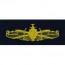 [Vanguard] Navy Embroidered Badge: Surface Warfare Officer - coverall