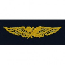 [Vanguard] Navy Embroidered Badge: Aviation Supply Officer - coverall