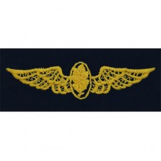 [Vanguard] Navy Embroidered Badge: Aviation Physiologist - coverall