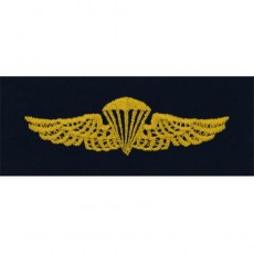 [Vanguard] Navy Embroidered Badge: Parachutist - embroidered on coverall
