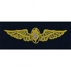 [Vanguard] Navy Embroidered Badge: Flight Surgeon - embroidered on coverall