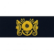 [Vanguard] Navy Embroidered Badge: Diving Medical Officer - coverall