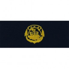 [Vanguard] Navy Embroidered Badge: Small Craft Officer - embroidered on coverall