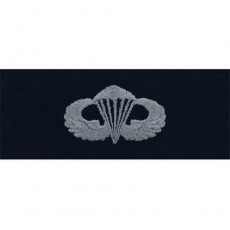 [Vanguard] Navy Embroidered Badge: Parachute Basic - embroidered on coverall