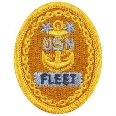[Vanguard] Navy Embroidered Badge: E9 Fleet - embroidered on coverall