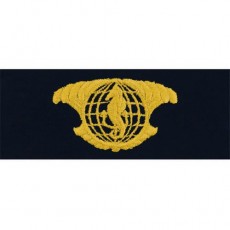 [Vanguard] Navy Embroidered Badge: IUSS Officer - embroidered on coverall