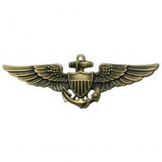 [Vanguard] Navy Badge: Aviator - regulation size, antique gold
