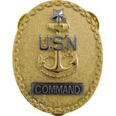 [Vanguard] Navy ID Badge: Senior Enlisted Advisor E8 Command CPO - regulation size