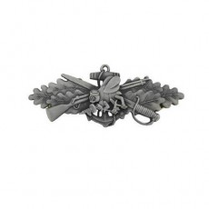[Vanguard] Navy Badge: Seabee Combat Warfare Special Enlisted - miniature, oxidized