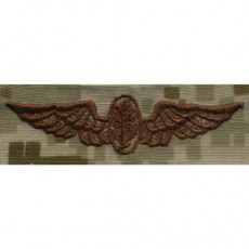 [Vanguard] Navy Embroidered Badge: Aviation Physiologist - Desert Digital