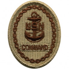 [Vanguard] Navy Embroidered Badge: Command E-7 - Desert Digital