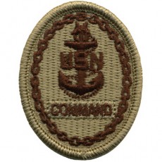[Vanguard] Navy Embroidered Badge: Command E-8 - Desert Digital