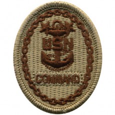 [Vanguard] Navy Embroidered Badge: Command E-9 - Desert Digital