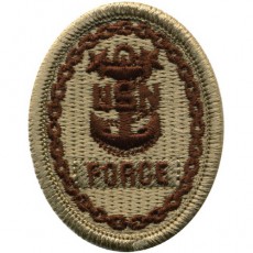 [Vanguard] Navy Embroidered Badge: Force E-9 - Desert Digital