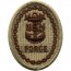 [Vanguard] Navy Embroidered Badge: Force E-9 - Desert Digital