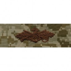 [Vanguard] Navy Embroidered Badge: Seabee Combat Warfare - Desert Digital