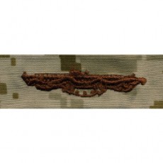 [Vanguard] Navy Embroidered Badge: Submarine Combat Patrol - Desert Digital