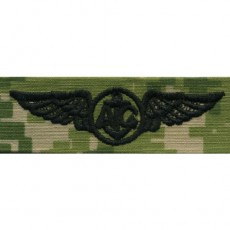 [Vanguard] Navy Embroidered Badge: Aircrew - Woodland Digital