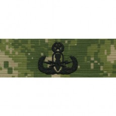 [Vanguard] Navy Embroidered Badge: Master E.O.D. - Woodland Digital