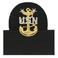 [Vanguard] Navy Cap Device: E9 Chief Petty Officer: Master - mounted