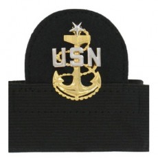 [Vanguard] Navy Cap Device: E8 Chief Petty Officer: Senior - mounted