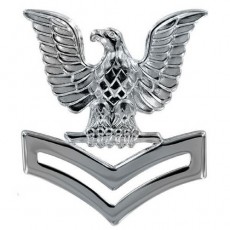 [Vanguard] Navy Cap Device: E5 Petty Officer Second Class - silver