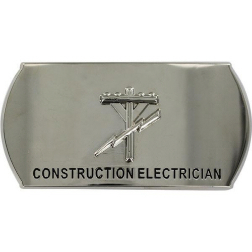 [Vanguard] Navy Enlisted Specialty Belt Buckle: Construction Electrician: CE