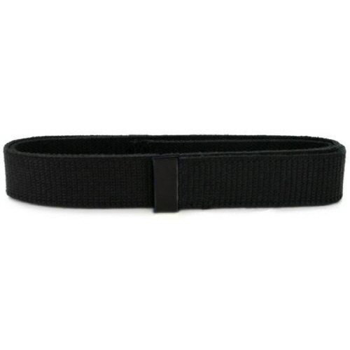 [Vanguard] Navy Belt: Black Cotton with Seabee Black Tip - male