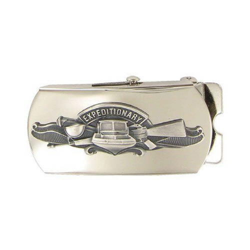 [Vanguard] Navy Belt Buckle: Expeditionary Warfare Specialist - mirror finish