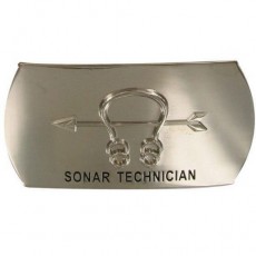 [Vanguard] Navy Enlisted Specialty Belt Buckle: Sonar Technician: ST