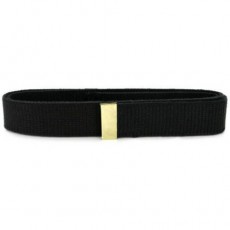 [Vanguard] Belt: Black Cotton with Brass Tip - male