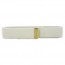 [Vanguard] Navy Belt: White Cotton with 24k Gold Tip - male