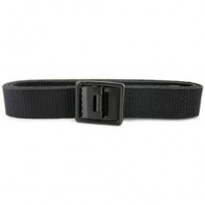 [Vanguard] Belt and Buckle: Black Cotton Seabee Black Buckle and Tip - male