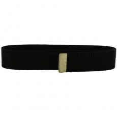 [Vanguard] Belt: Black Nylon with Brass Tip - male