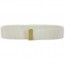 [Vanguard] Belt: White Nylon with 24k Gold Tip - male