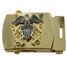 [Vanguard] Navy Belt Buckle: Officer - High Relief Emblem
