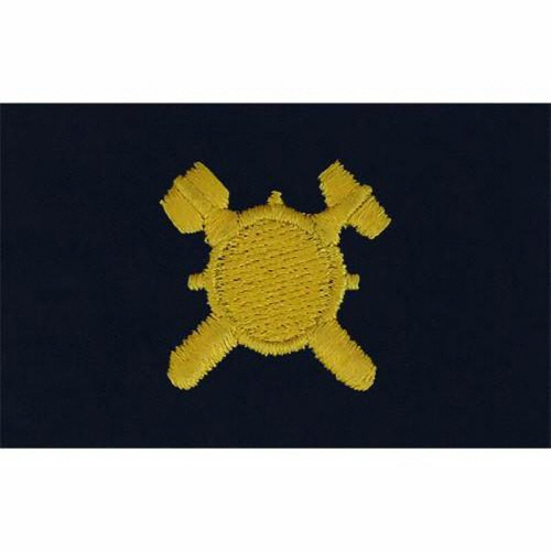 [Vanguard] Navy Embroidered Collar Device: Explosive Ordnance - coverall