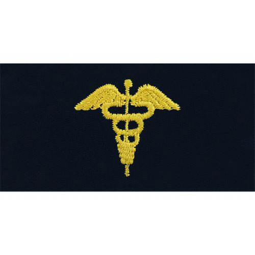 [Vanguard] Navy Embroidered Collar Device: Physician Assistant - coverall