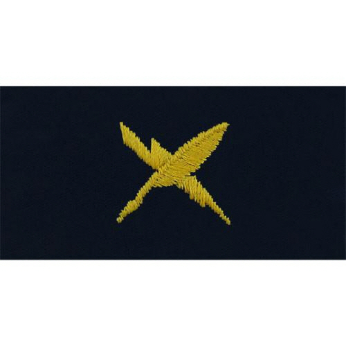 [Vanguard] Navy Embroidered Collar Device: Cryptologic Technician - coverall