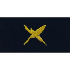 [Vanguard] Navy Embroidered Collar Device: Cryptologic Technician - coverall